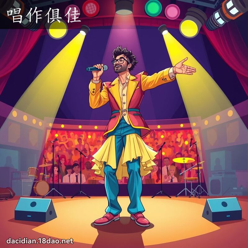 唱作俱佳 - 国语大辞典配图
