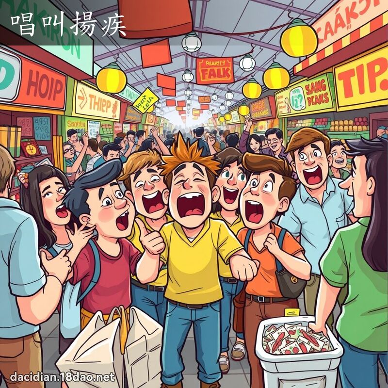 唱叫揚疾 - 國語大辭典配圖
