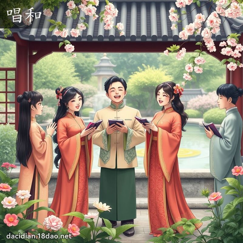 唱和 - 国语大辞典配图