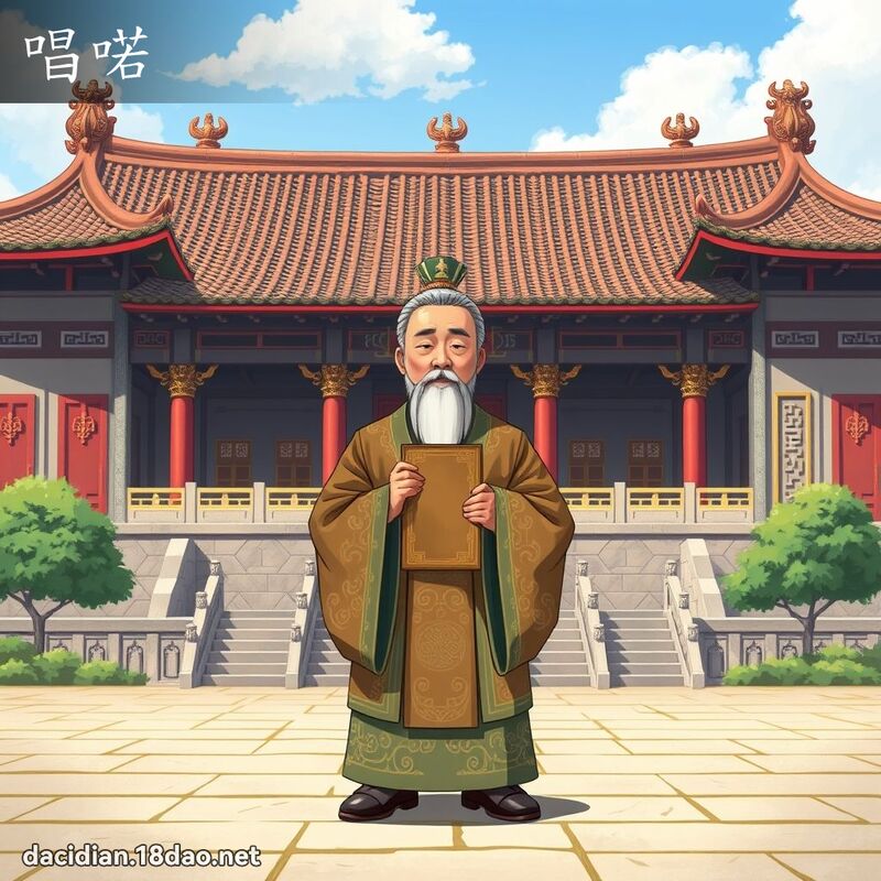 唱喏 - 国语大辞典配图