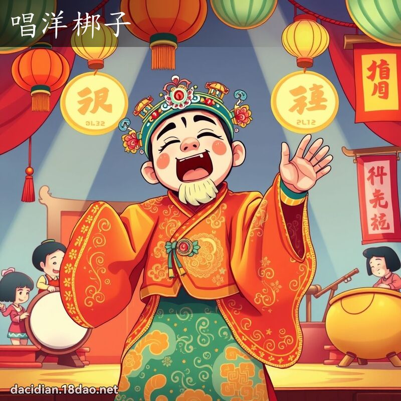 唱洋梆子 - 國語大辭典配圖