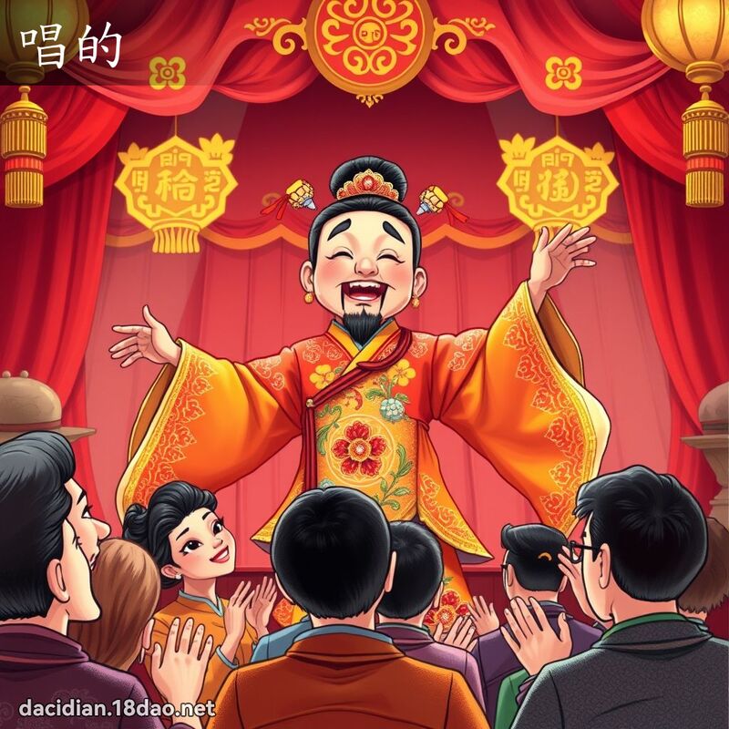 唱的 - 國語大辭典配圖