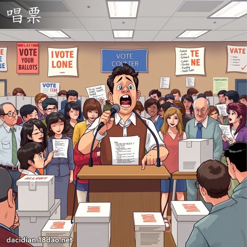 唱票 - 国语大辞典配图