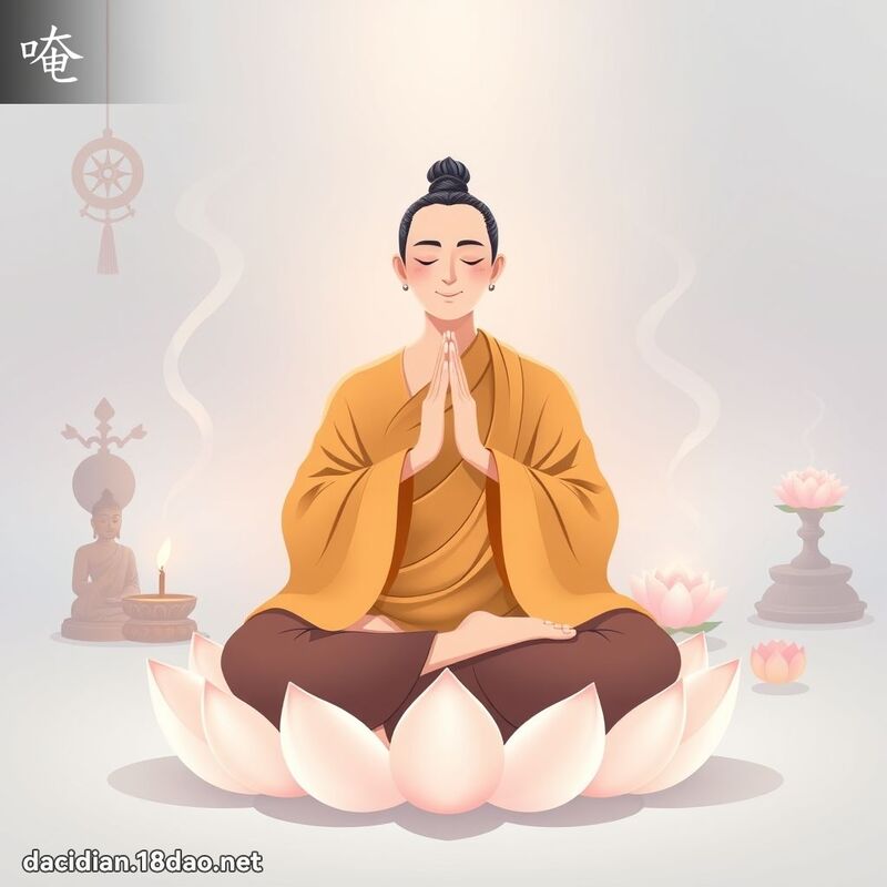 唵 - 国语大辞典配图