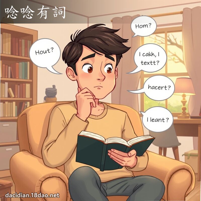 唸唸有詞 - 國語大辭典配圖