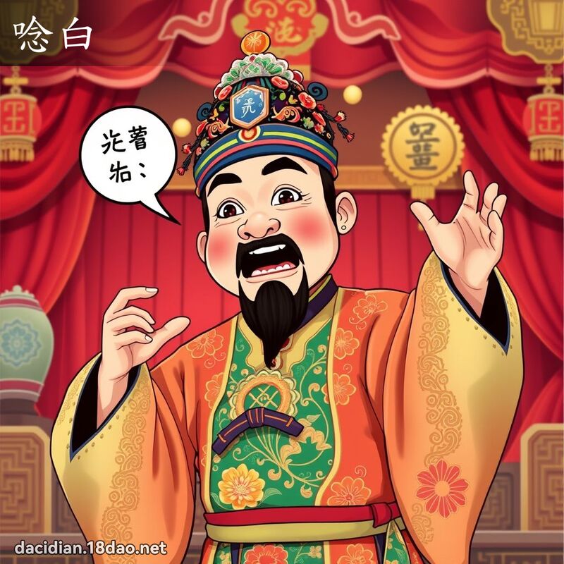 唸白 - 國語大辭典配圖