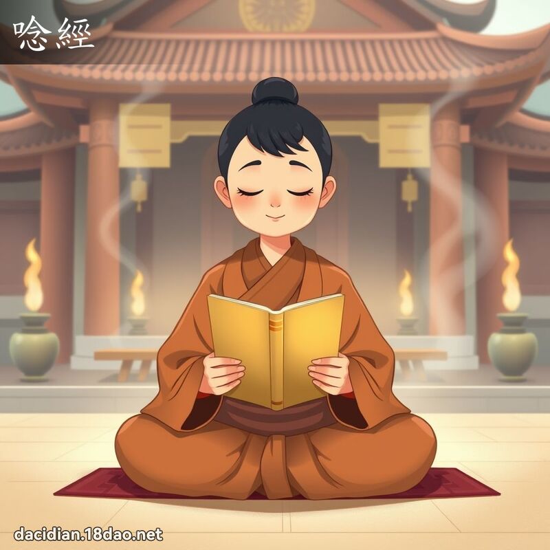 唸經 - 國語大辭典配圖