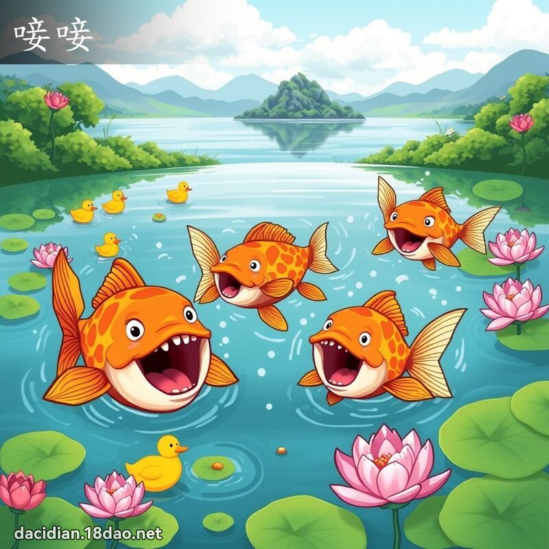 唼唼 - 國語大辭典配圖