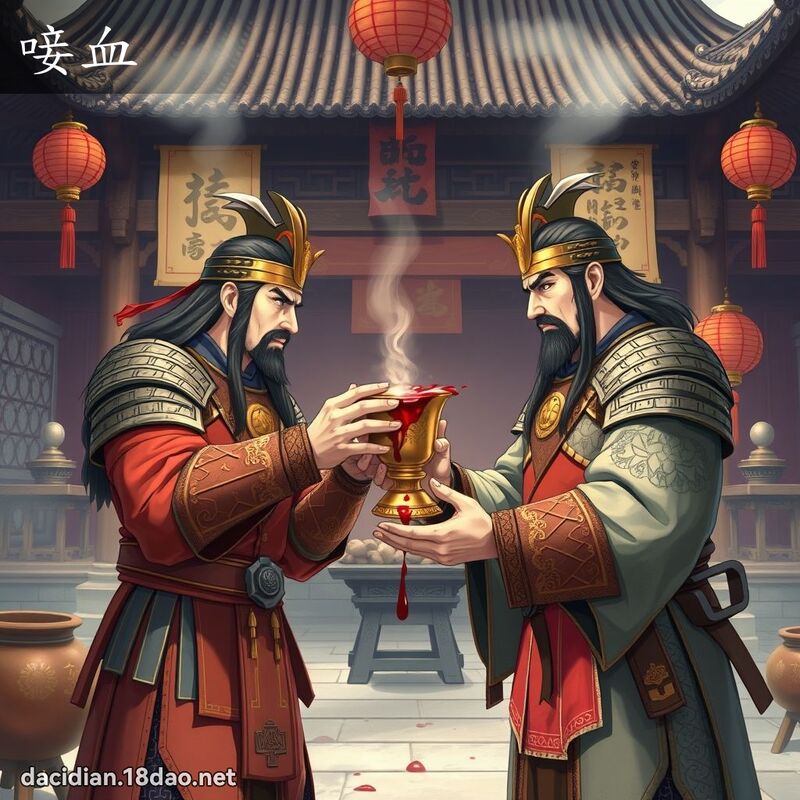 唼血 - 國語大辭典配圖