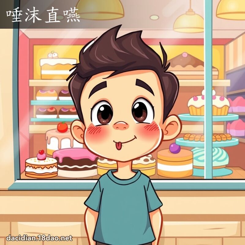 唾沫直嚥 - 國語大辭典配圖