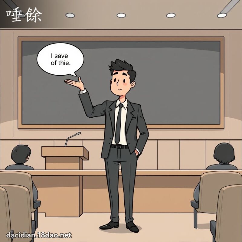 唾餘 - 國語大辭典配圖