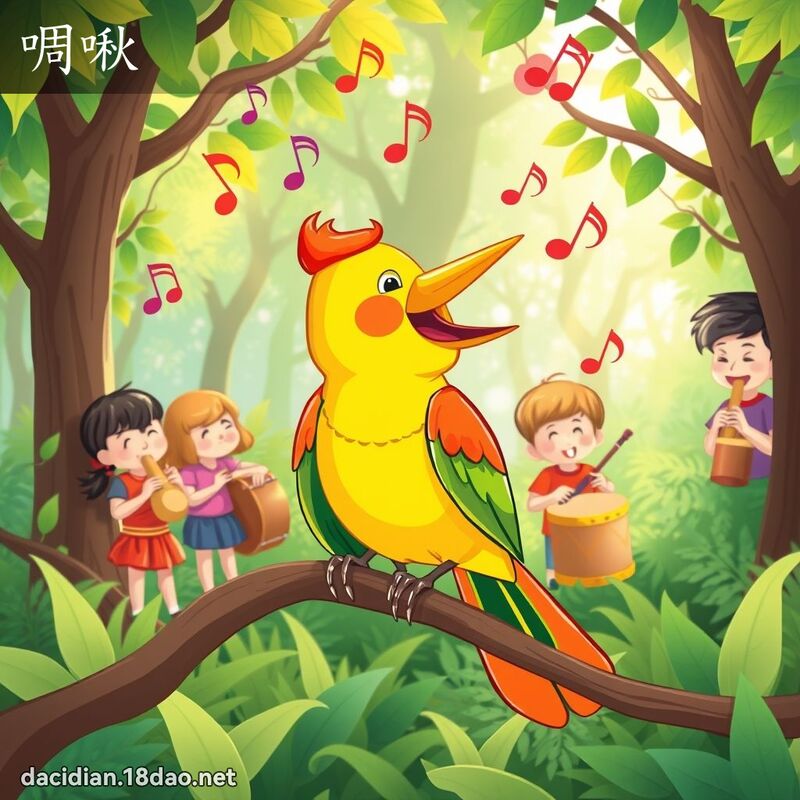 啁啾 - 國語大辭典配圖