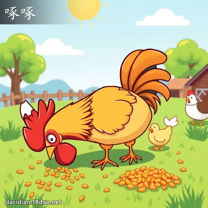 啄啄 - 國語大辭典配圖