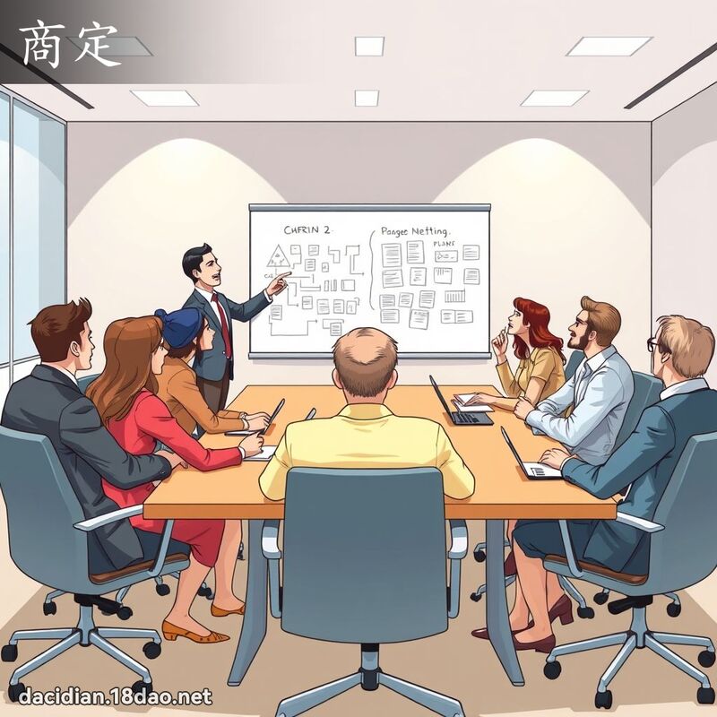 商定 - 國語大辭典配圖