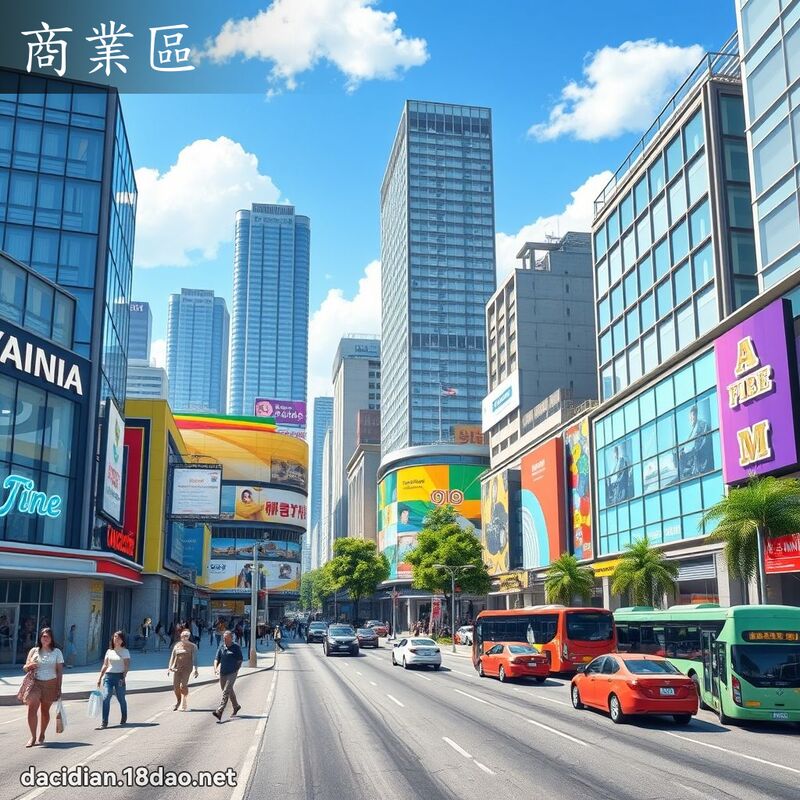 商业区 - 国语大辞典配图