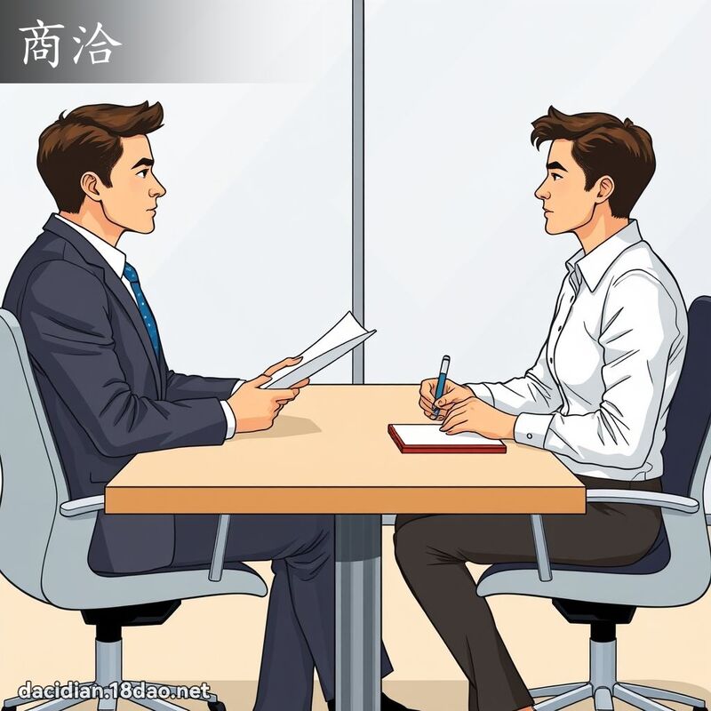 商洽 - 國語大辭典配圖