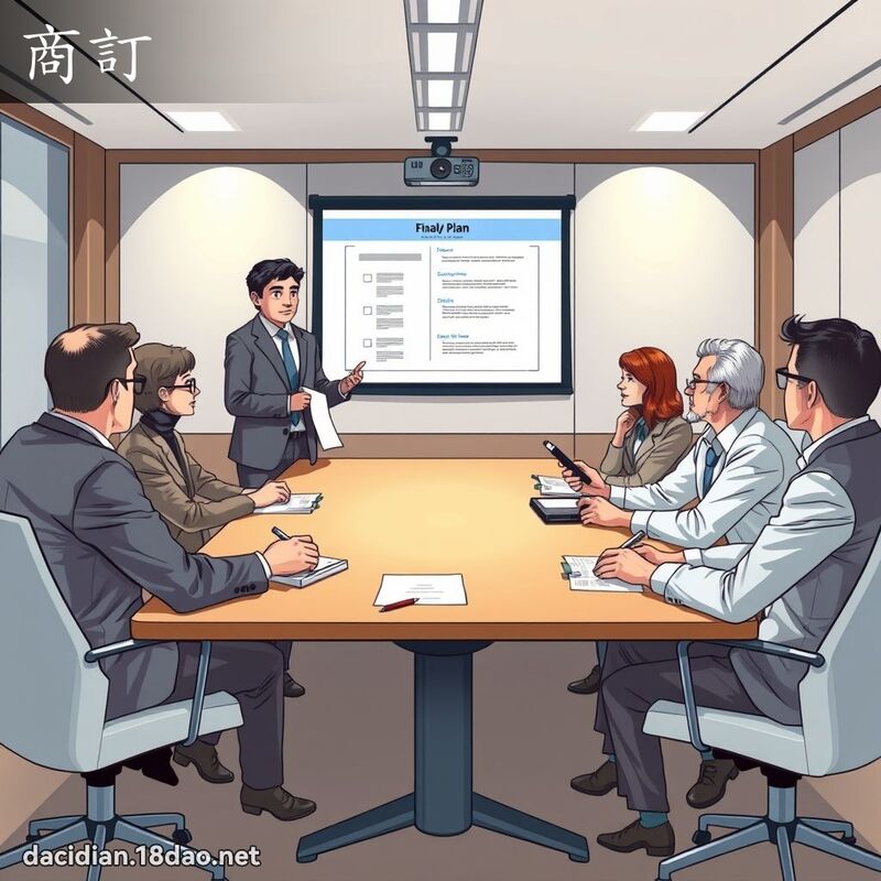 商訂 - 國語大辭典配圖