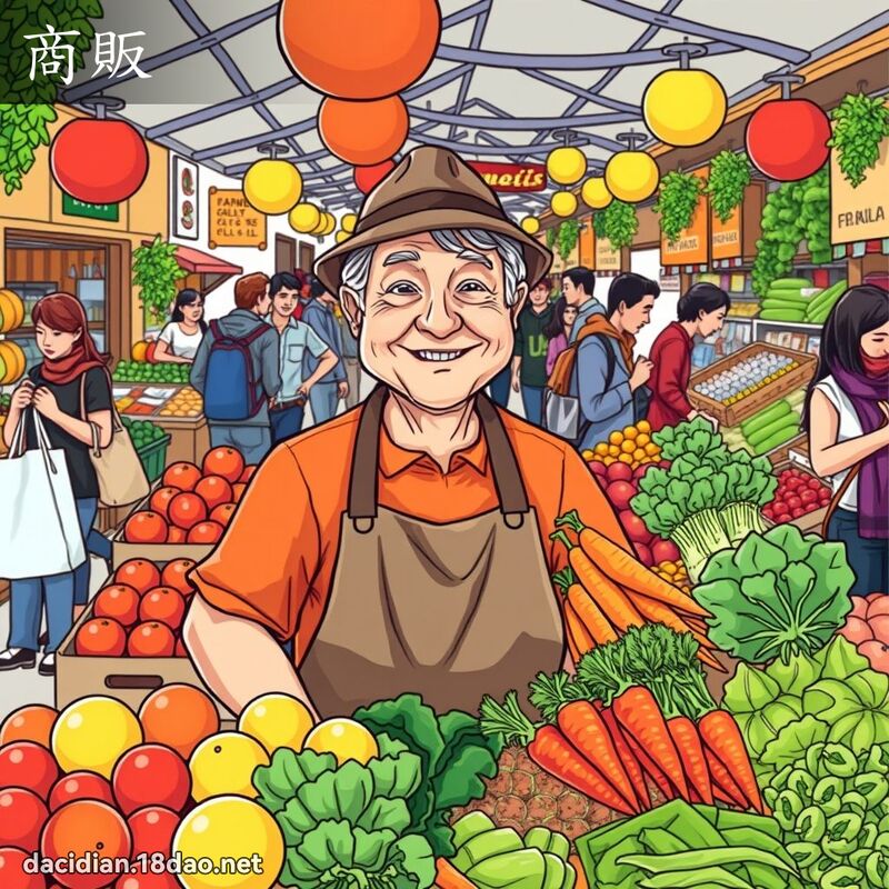 商贩 - 国语大辞典配图