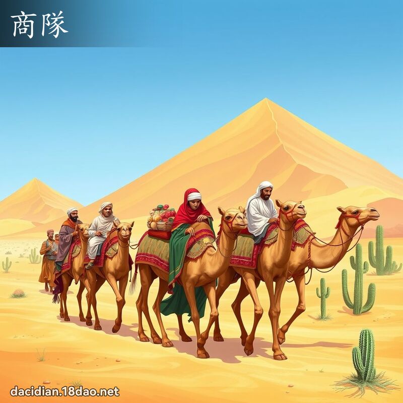 商隊 - 國語大辭典配圖
