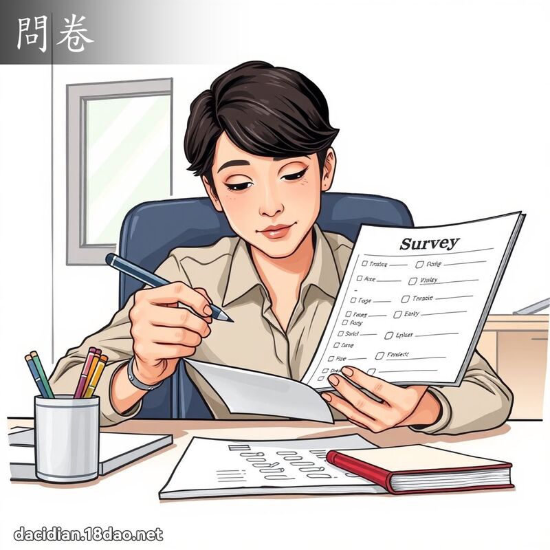 問卷 - 國語大辭典配圖