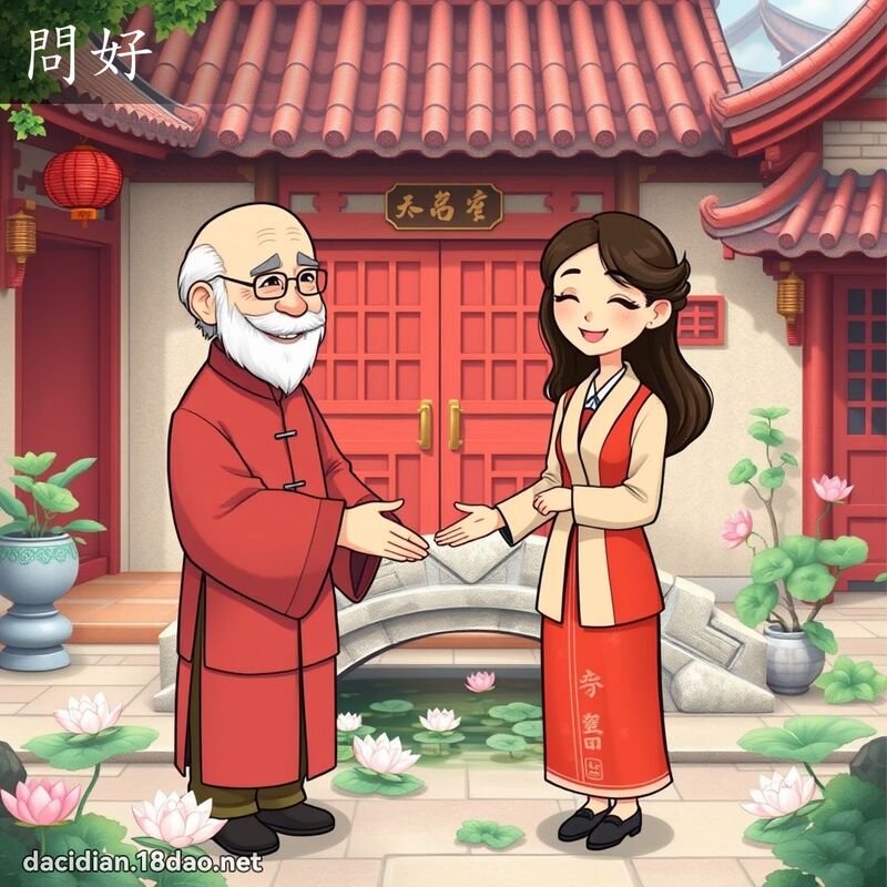 问好 - 国语大辞典配图