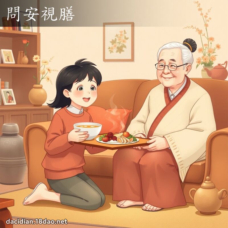 問安視膳 - 國語大辭典配圖