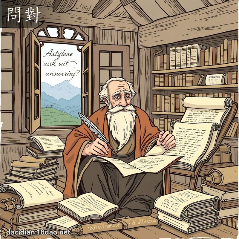 問對 - 國語大辭典配圖