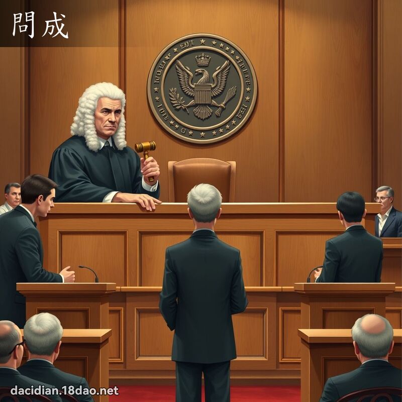 問成 - 國語大辭典配圖