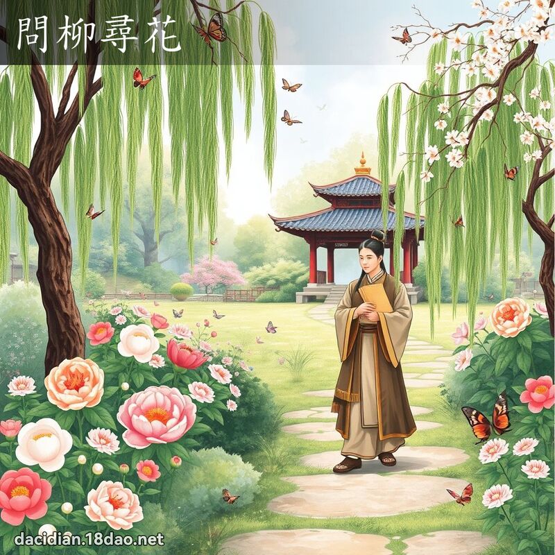問柳尋花 - 國語大辭典配圖