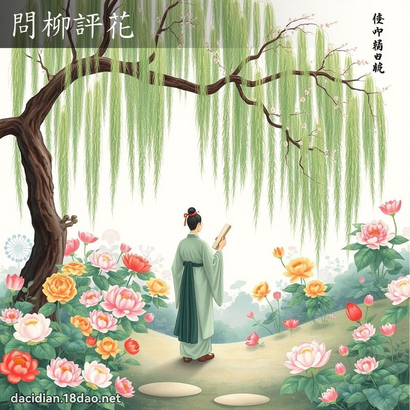 問柳評花 - 國語大辭典配圖