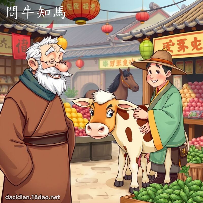 问牛知马 - 国语大辞典配图