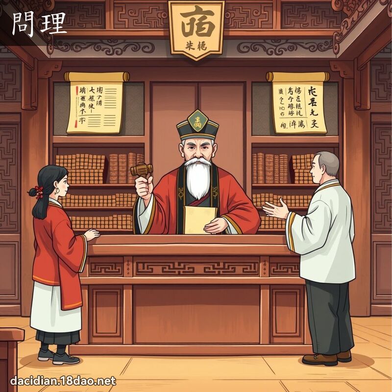 問理 - 國語大辭典配圖