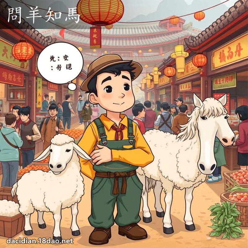 問羊知馬 - 國語大辭典配圖
