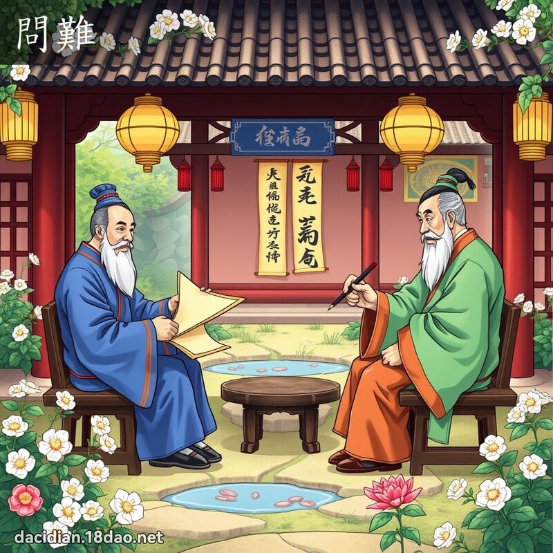 问难 - 国语大辞典配图