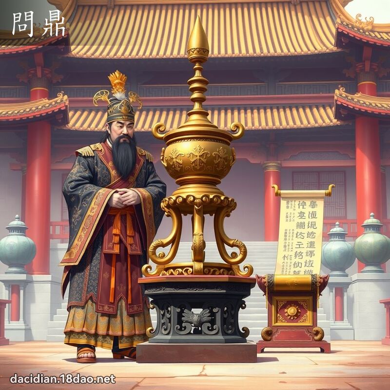 問鼎 - 國語大辭典配圖