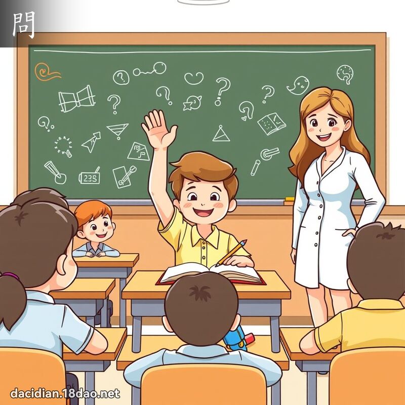 问 - 国语大辞典配图