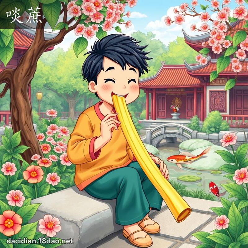 啖蔗 - 國語大辭典配圖