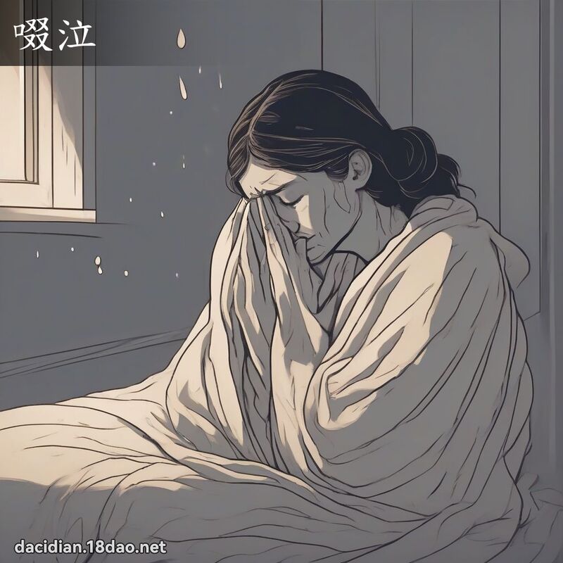 啜泣 - 国语大辞典配图