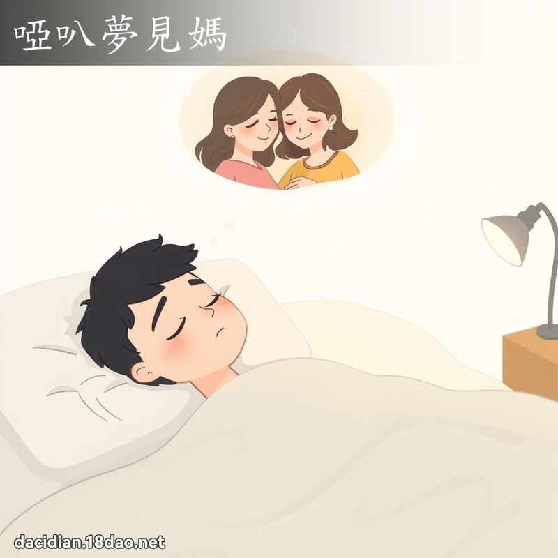 啞叭夢見媽 - 國語大辭典配圖