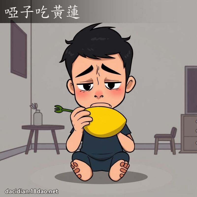 哑子吃黄莲 - 国语大辞典配图