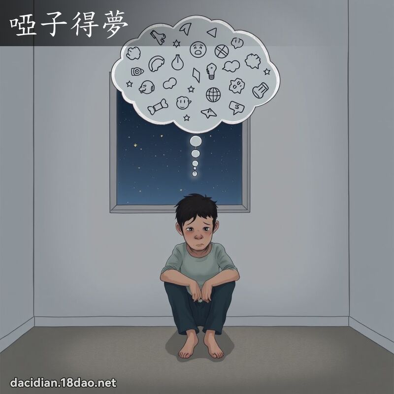 哑子得梦 - 国语大辞典配图