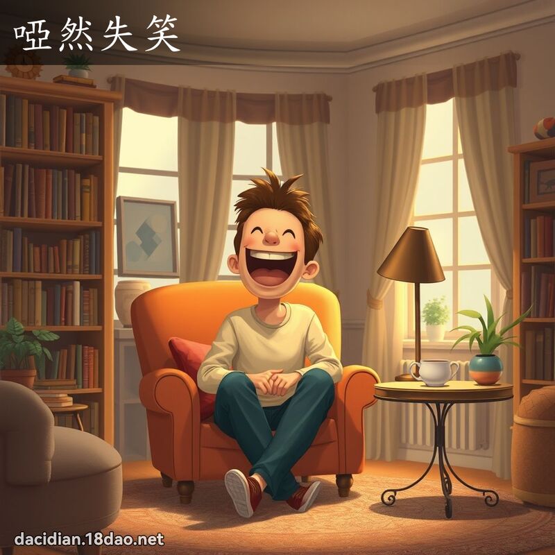 啞然失笑 - 國語大辭典配圖