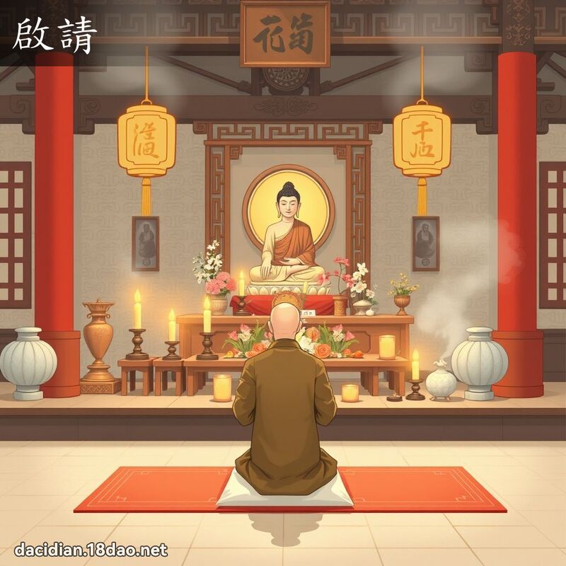 啟請 - 國語大辭典配圖