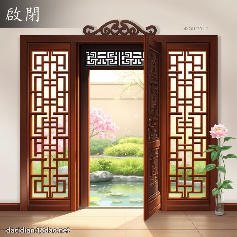 啟閉 - 國語大辭典配圖