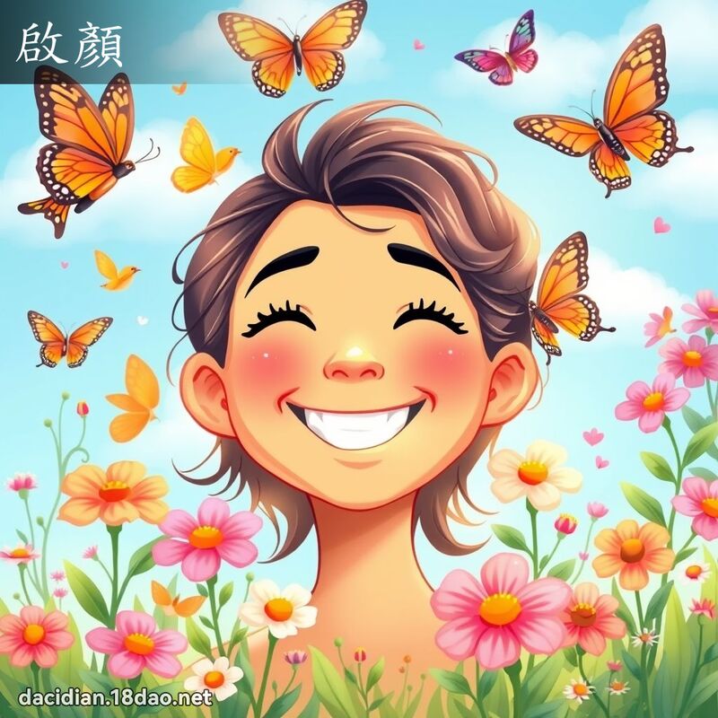 啟顏 - 國語大辭典配圖