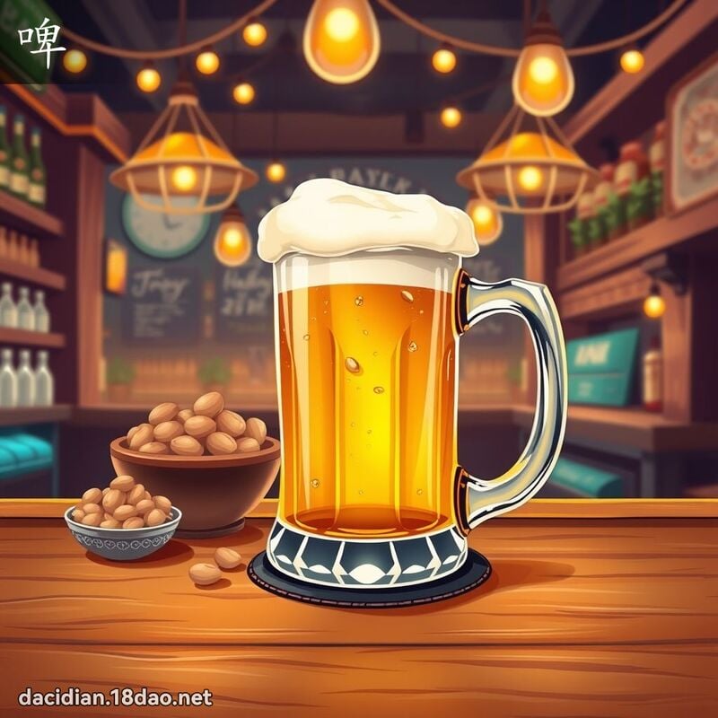 啤 - 國語大辭典配圖