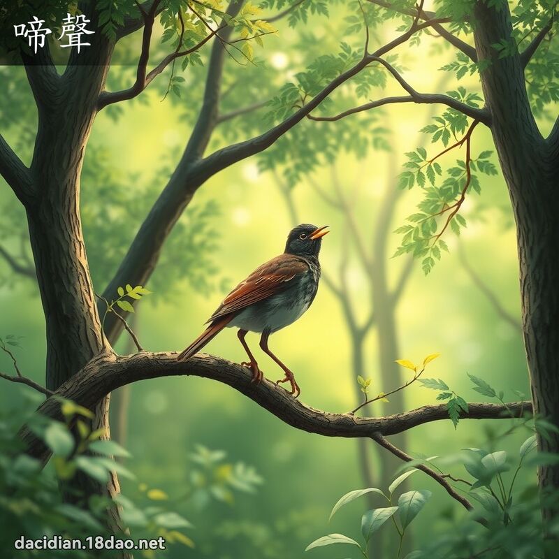 啼声 - 国语大辞典配图