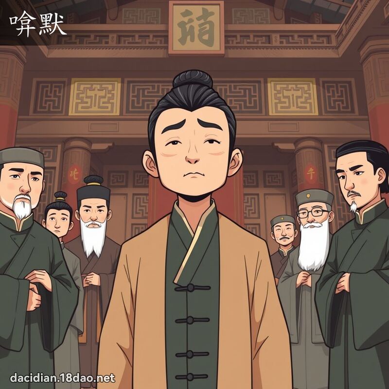 啽默 - 國語大辭典配圖