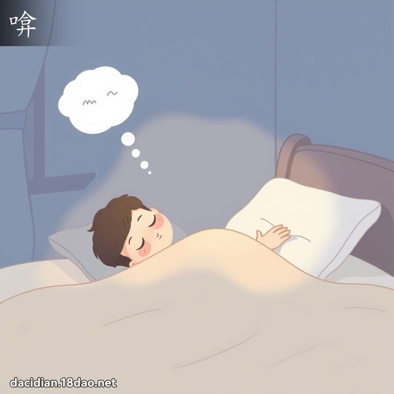 啽 - 國語大辭典配圖