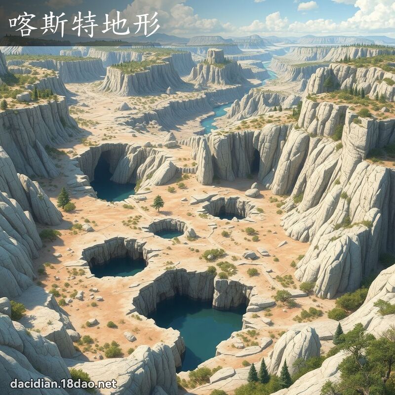 喀斯特地形 - 國語大辭典配圖